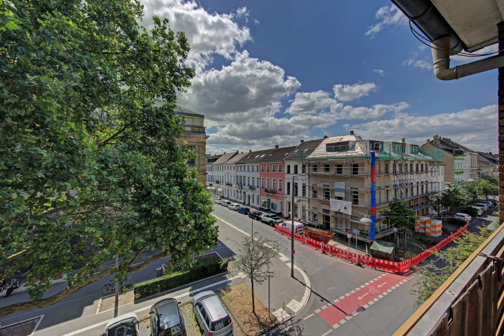 Schöner Ausblick ins Quartier