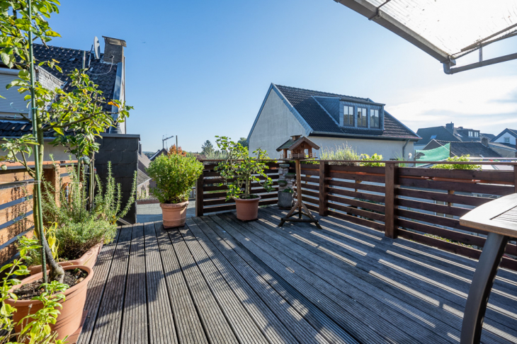Sonnige Dachterrasse