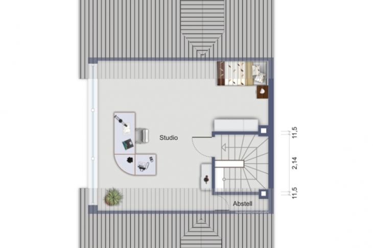 Studio-Spitzboden