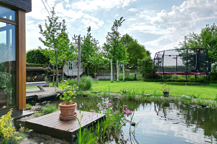 Teich im Garten