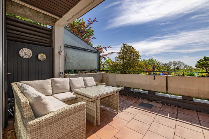 Terrasse in idealer Südwest-Ausrichtung