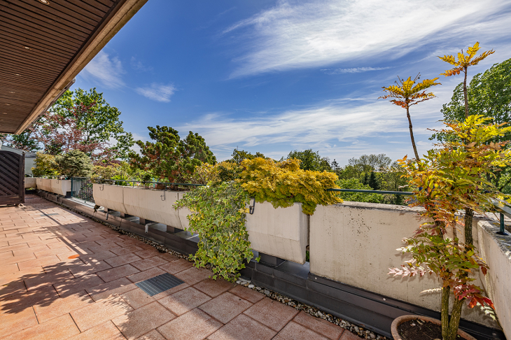 Terrasse vor dem Wohn-Eßzimmer