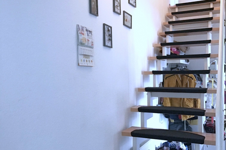 Treppe in die obere Etage