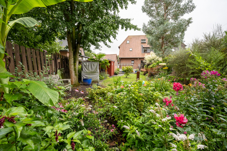 Üppiger Staudengarten