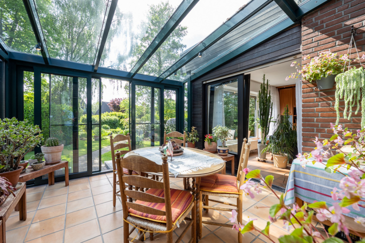 Wintergarten am Wohnraum