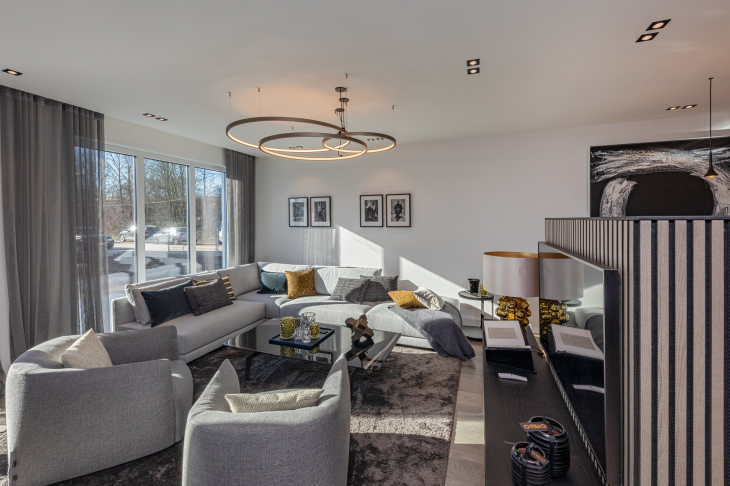 Wohnbeispiel Musterhaus Doppelhausvilla