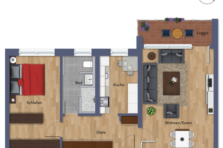 Wohnung 02 Erdgeschoss 