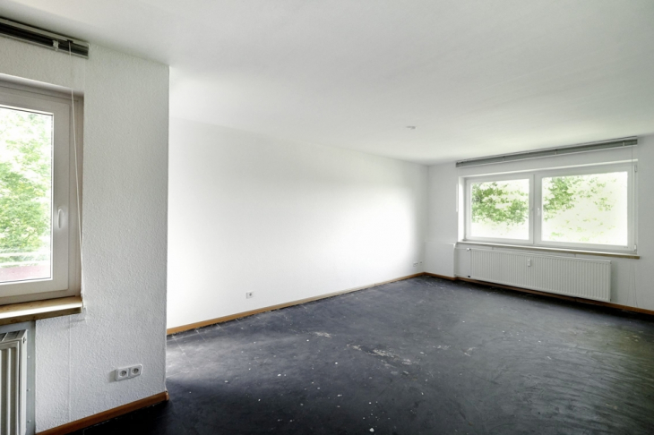 Wohnzimmer - geräumt