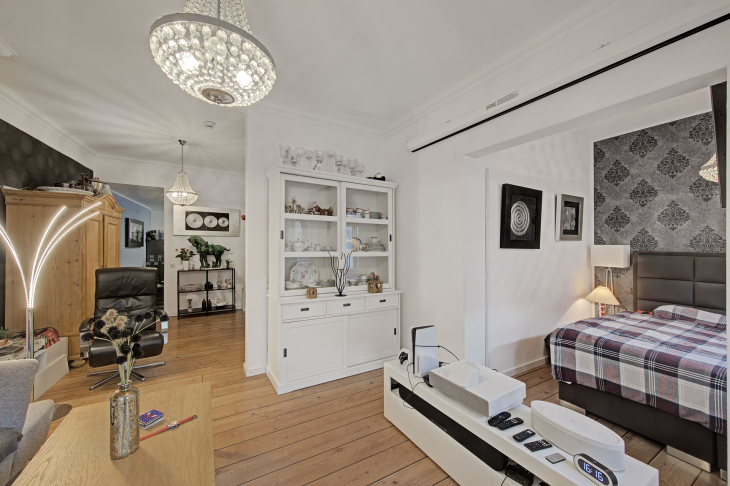 Wohnzimmer mit Blick Schlafen