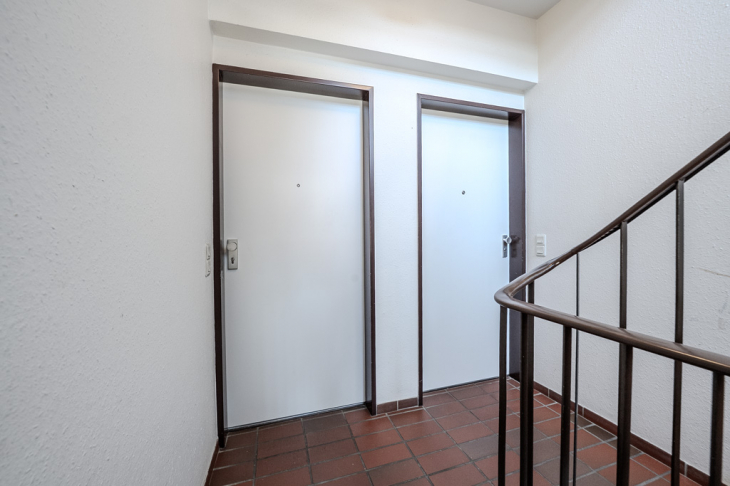 Zugang zu den Wohnungen