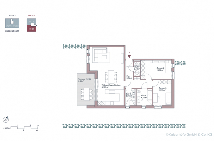 ?®Kaiserhöfe Krefeld_Grundriss WE07