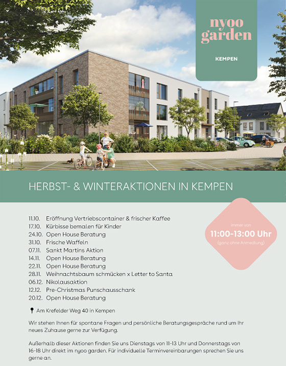 Herbst- und Winterkationen in Kempen nyoo garden