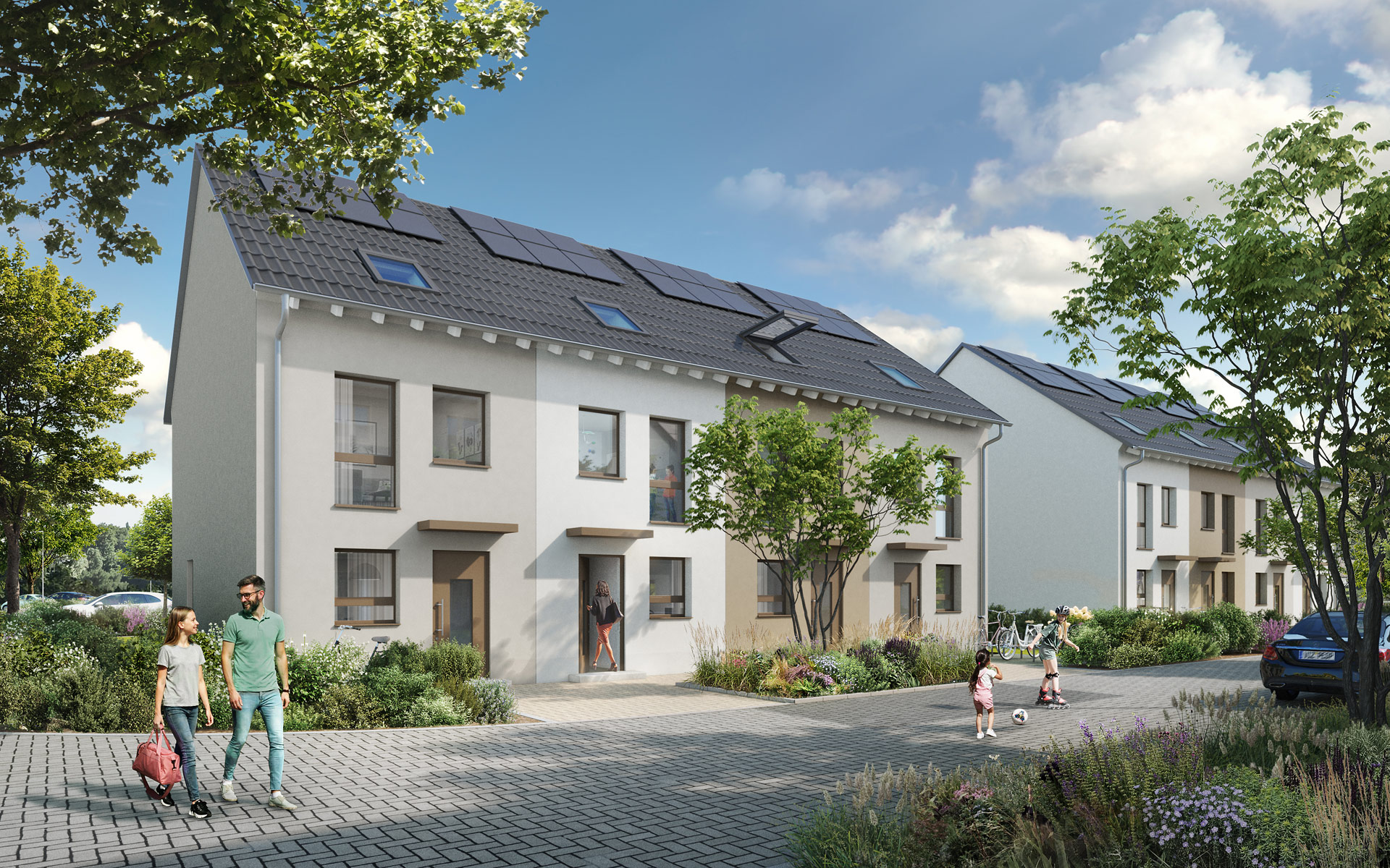 Neubau Reihenhaus in Kempen im nyoo garden